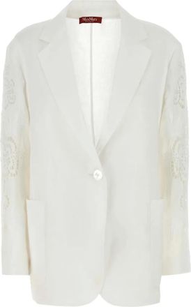 Max Mara Blazer Angizia con ricamo - Bianco