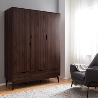 M&oslash;rteens home24 Dreht&uuml;renschrank GJORA 3 T&uuml;ren