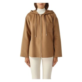Max Mara Hoodies & sweatvesten, Dames, Bruin, M, Giaccone