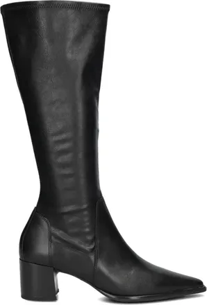Vagabond Zwarte leren laarzen Giselle 5754 - Dames - Laarzen met Hak - Zwart - 39 EU - Wol - Schoenen