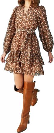 Marie Oliver Preston Dress In Peppercorn Lattice