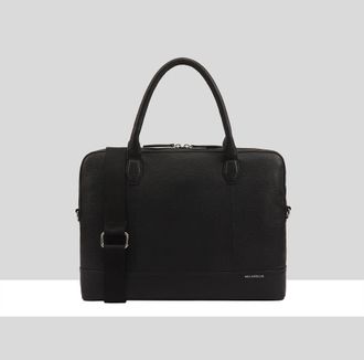 Paul Costelloe Mens Fremont Leather Manbag - Black - One Size
