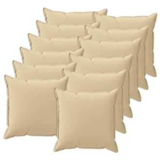 vidaXL Cuscino 12 Pz Houten Beige 40 X 40 Cm Poliestere Vidaxl