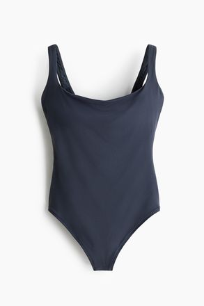 H&M Mikrofaser-Body mit wattierten Cups - Blue
