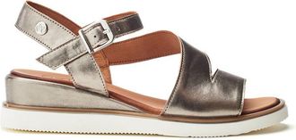 Moda in Pelle Moda in Pelle Womens Kapur Pewter Sandals - Silver Metallic - Size EU 38