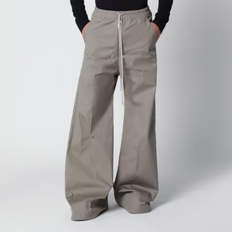 Rick Owens Pantaloni color perla scuro in cotone