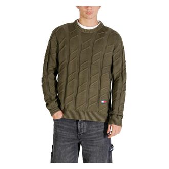 Tommy Jeans Heren, Truien, Groen, Maat: L Katoen