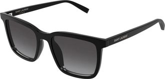 Saint Laurent SL 500 Zonnebril - Heren - Zonnebrillen - Zwart - 54 MM - Accessoires