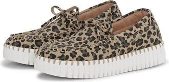 Ilse Jacobsen Womens Tulip Platform Slip Sneaker In Leopard