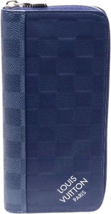 Louis Vuitton Pre-owned Wallets, male, Blue, Size: ONE SIZE Pre-owned Zippy Wallet Vertical Long Wallet