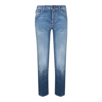 Jacob Cohen Slim-fit Jeans, male, Blue, Size: W34 Scott Denim Jeans