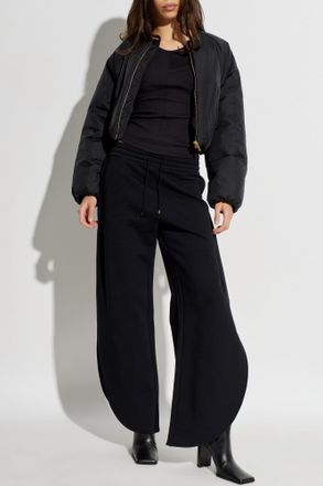 Alaia Ribbed Sleeveless Top, Womens, Black