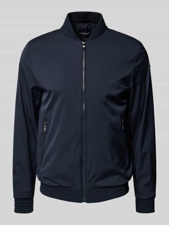 Geox Bomberjacke mit Rei&szlig;verschlusstaschen in Marine, Gr&ouml;&szlig;e XXL