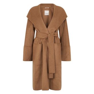 Max Mara Abrigo con cintur&oacute;n - Coats - Mujer - Marr&oacute;n - 2XS