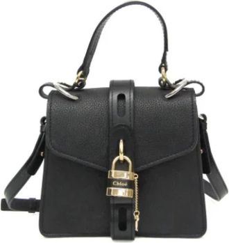 Chloé Pre-owned Handbags, female, Black, Size: ONE SIZE Pre-owned Leather handbags