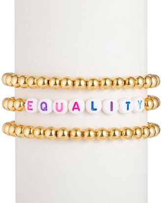 Eyecandy LA Eye Candy La Equality Bracelet Set