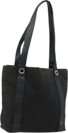 Bulgari Pre-owned Tote Bags, female, Black, Size: ONE SIZE Pre-owned Vintage Tote Bag