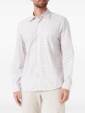 Marc O'Polo geometric-print long-sleeve shirt - White