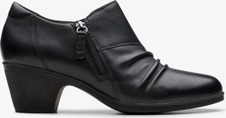 Clarks Emily2 Braley Zwarte Leren Schoenen