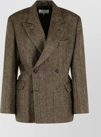Maison Margiela tailored wool blazer notched lapels