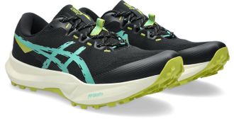Asics Trailrunningschuh ASICS FUJI LITE 6, Herren, Gr. 48, schwarz, aurora gr&uuml;n, Schuhe Trailrunningschuh, leichter Trailrunningschuhe