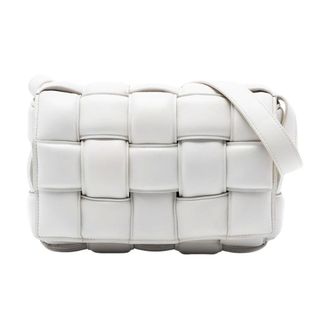 Bottega Veneta Pre-owned Cross Body Bags, female, White, Size: ONE SIZE Pre-owned Woven Leather Handbag