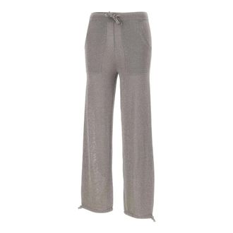 KANGRA Knitted Joggers - female - Kangra - Straight Trousers - Gray - XS - Trousers