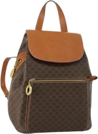 Celine Pre-owned Plastic Rugzak - Dames - Vintage Rugzakken - Bruin - ONE Size - Vintage