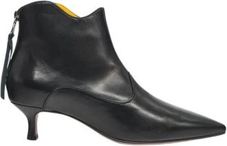 Mara Bini Tronchetto - Dames - Laarzen met Hak - Zwart - 38 EU - Leer - Schoenen