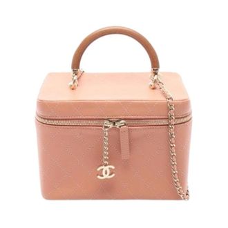 Chanel Pre-owned A57343 Matelasse Handtas - Dames - Pre-owned - Roze - Maat: ONE Size Leer