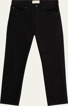 Jeanerica Mens Black Denim Tapered-Leg Jeans