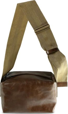 Uma Wang medium leather shoulder bag - Brown