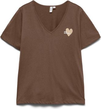 Vero Moda T-shirt met korte mouwen en motief op de borst