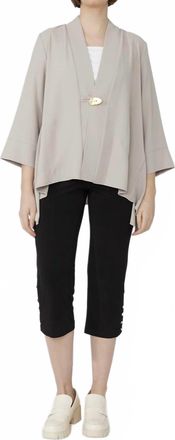 Frank Lyman Design Skinny Cropped Leggings In Black