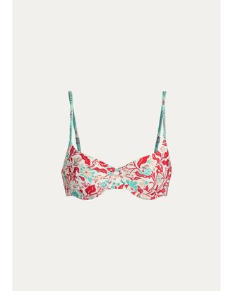 Ramy Brook Mona Floral Underwire Bikini Top