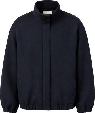 Dries Van Noten WOOL-BLEND BOMBER JACKET WITH HIGH COLLAR - Dries Van Noten - Woman