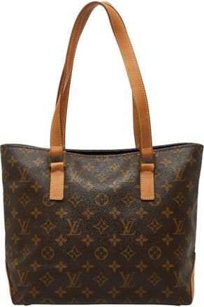 Louis Vuitton Brown Pvc Leather Shoulder Bag Tote Bag (Pre-Owned)