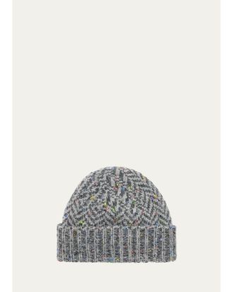 Gabriela Hearst Porta Zigzag Cashmere Beanie