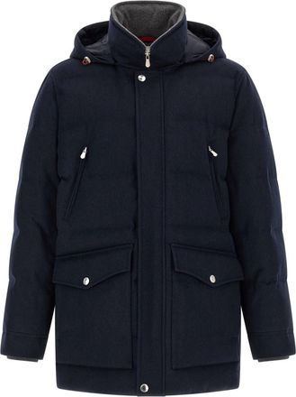 Brunello Cucinelli Dark Blue Hood Jacket