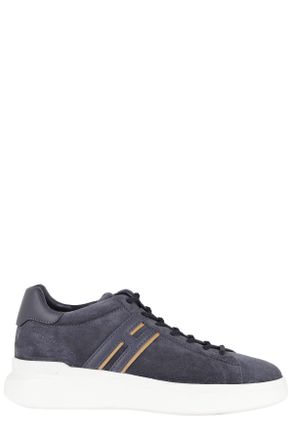 Hogan Blue H580 Laced Suede Leather Sneakers