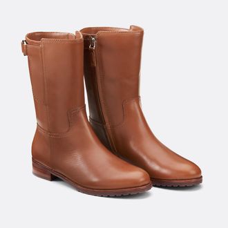 Ralph Lauren Tasha halfhoge leren laarzen