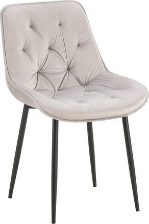 Clp Silla De Comedor Wallace De Terciopelo Gris