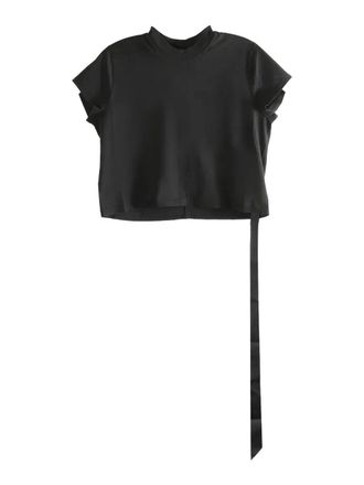 Rick Owens Cropped Small Level Tee Nero