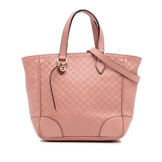 Gucci Gg Patroon Lederen Tote