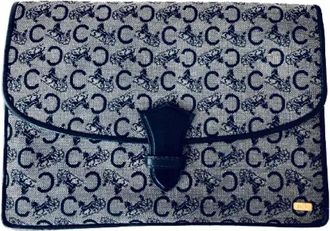 Celine Pre-owned Leather celine-bags - Dames - Vintage Clutch - Blauw - ONE Size - Leer - Vintage