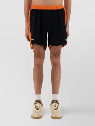 Wales Bonner side panel elastic waistband shorts