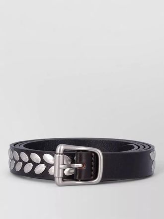Christophe Lemaire leather studded belt