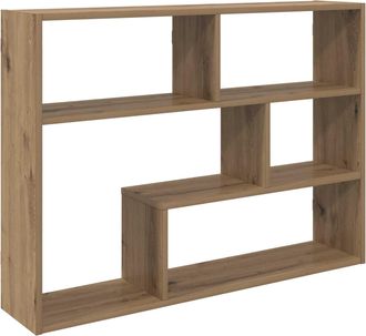 vidaXL Estante De Pared Montada En La Pared Roble Artisan Vidaxl
