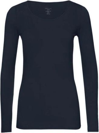 Marc Cain Zartes Longsleeve - Dames - Longsleeves - Blauw - XL - Leer - Tops