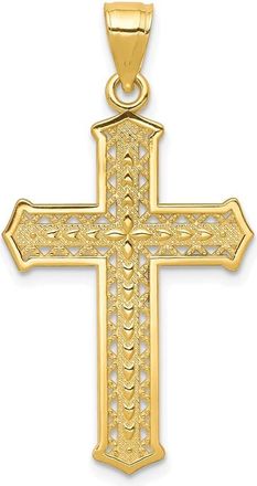 Diamond2Deal 10k Yellow Gold Cross Pendant